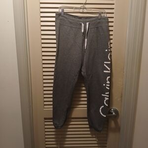 Calvin Klein Kids Gray Joggers with Logo
